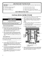 Preview for 2 page of Maytag MIM1554WRS1 User Instructions