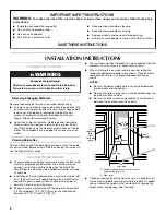 Предварительный просмотр 2 страницы Maytag MIM1554XRS User Instructions