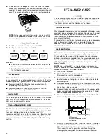 Предварительный просмотр 8 страницы Maytag MIM1554XRS User Instructions