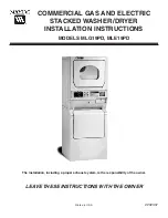 Предварительный просмотр 1 страницы Maytag MLE19PD Installation Instructions Manual