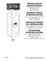 Maytag MLE20PD Installation Instructions Manual preview