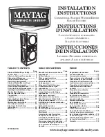 Maytag MLE20PDAYW Installation Instructions Manual preview