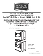 Maytag MLE24PDAYW Installation Instructions Manual предпросмотр