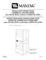 Предварительный просмотр 1 страницы Maytag MLE24PDAYW0 Installation Instructions Manual