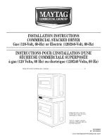 Maytag MLE24PDAYW1 Installation Instructions Manual preview