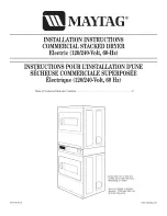 Предварительный просмотр 1 страницы Maytag MLE24PDAZW0 Installation Instructions Manual