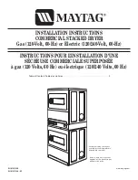 Preview for 1 page of Maytag MLE24PRAY Installation Instructions Manual