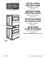 Предварительный просмотр 1 страницы Maytag MLE27PD Installation Instructions Manual