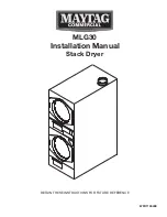 Предварительный просмотр 1 страницы Maytag MLG30 Installation Manual