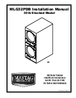 Maytag MLG32PDB Installation Manual preview