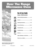 Preview for 1 page of Maytag MMV4205AA Use & Care Manual