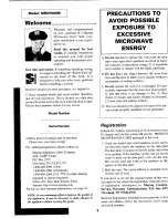 Preview for 2 page of Maytag MMV5000B User Manual