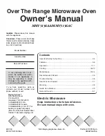 Предварительный просмотр 1 страницы Maytag MMV5156AA Owner'S Manual