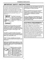 Предварительный просмотр 3 страницы Maytag MMV5165BAW - 1.6 cu. Ft. Microwave Installation Instructions Manual