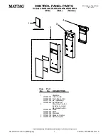 Предварительный просмотр 1 страницы Maytag MMV6180WB0 Parts List