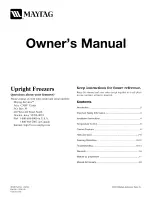 Preview for 1 page of Maytag MQU1554AEW Owner'S Manual