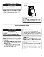 Preview for 3 page of Maytag MRT118FFFE User Instructions