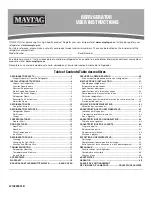 Preview for 1 page of Maytag MRT118FFFH01 User Instructions