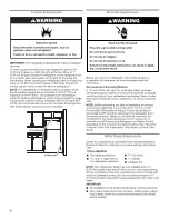 Preview for 4 page of Maytag MRT118FZEE User Instructions