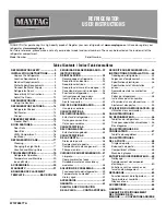 Preview for 1 page of Maytag MRT519SZDE User Instructions