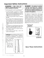 Preview for 2 page of Maytag MSB2154DRA User Manual