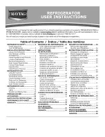 Maytag MSB26C6MDE00 User Instructions preview