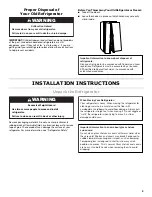 Preview for 3 page of Maytag MSB26C6MDM User Instructions