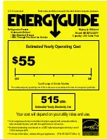 Maytag MSB27C2XAB Energy Manual preview