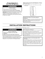 Preview for 3 page of Maytag MSB27C2XAB00 User Instructions