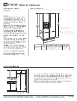 Preview for 1 page of Maytag MSD2274VE Product Dimensions