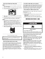 Preview for 8 page of Maytag MSD2542VE - 25.0 cu. Ft. Refrigerator User Instructions