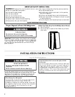 Preview for 2 page of Maytag MSD2553WEB User Instructions