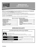 Preview for 1 page of Maytag MSD2559XEB01 User Instructions