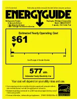 Preview for 1 page of Maytag MSD2573VEB Energy Manual