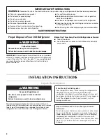 Preview for 2 page of Maytag MSD2576VEA - 25' Dispenser Refrigerator User Instructions