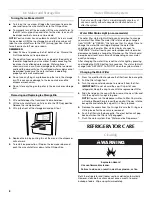 Preview for 8 page of Maytag MSD2576VEA - 25' Dispenser Refrigerator User Instructions