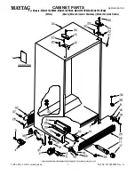 Preview for 1 page of Maytag MSD2578VEA00 Cabinet Parts