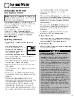 Preview for 17 page of Maytag MSD2650KEU - 26 cu. Ft. Refrigerator Use And Care Manual