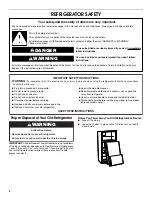 Preview for 2 page of Maytag MSD2652KEW Refrigerator Use & Care Manual