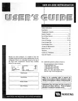 Preview for 1 page of Maytag MSD2656DE User Manual