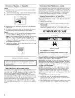 Preview for 8 page of Maytag MSF22C2EXB00 User Instructions