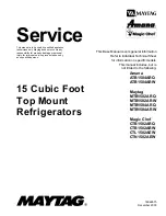 Preview for 1 page of Maytag MTB1502ARQ Service Manual