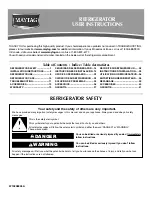 Preview for 1 page of Maytag MTB2254EEB User Instructions