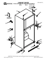 Preview for 1 page of Maytag MTB2254MEB - 22.7 Cubic Foot Top Freezer Refrigerator Cabinet Parts