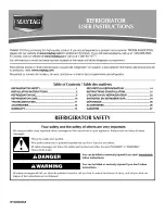 Preview for 1 page of Maytag MTF1842EEB User Instructions