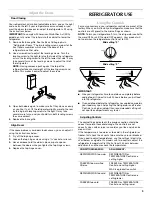 Preview for 9 page of Maytag MTF1842EEQ - 18 cu. Ft. Refrigerator User Instructions