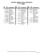 Preview for 6 page of Maytag MTW6300TQ0 Parts List