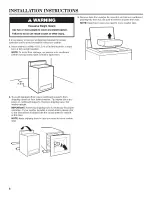 Preview for 8 page of Maytag MVW18CSBGW0 Installation Instructions Manual