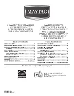 Preview for 1 page of Maytag MVWB750WR2 Use And Care Manual