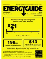 Maytag MVWB950YG Energy Manual preview